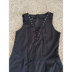 A.Byer Women's Black Sleeveless Pants Jumpsuit Size 11